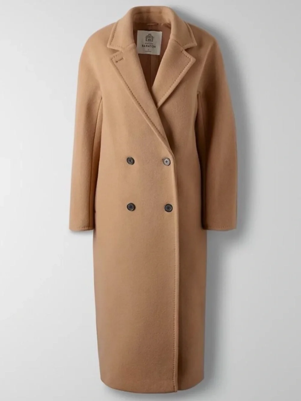 Aritzia babaton atelier slouch camel wool coat size 2 - Picture 5 of 13
